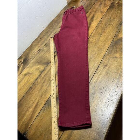 Judy Blue Garment Dyed Scarlet Red Drawstring Jeans Size 11/30 - Picture 11 of 11